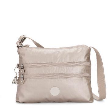 Kipling Alvar Metallic Crossbody Veske Sølv | NO 2148IL